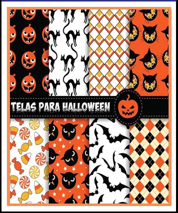 Telas originales con estampados de halloween